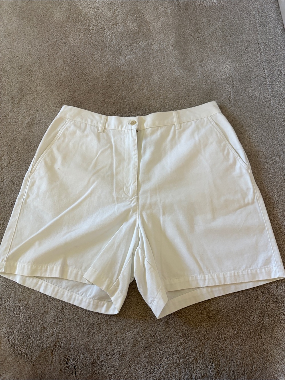 Ralph Lauren White Cotton Bermuda Shorts